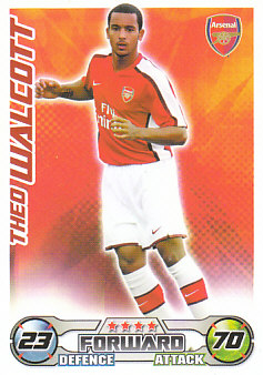 Theo Walcott Arsenal 2008/09 Topps Match Attax #16